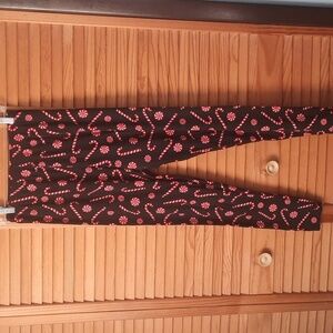 Legging Army Red Black Christmas Mint Candy Cane Print Leggings Plus Size 14-20